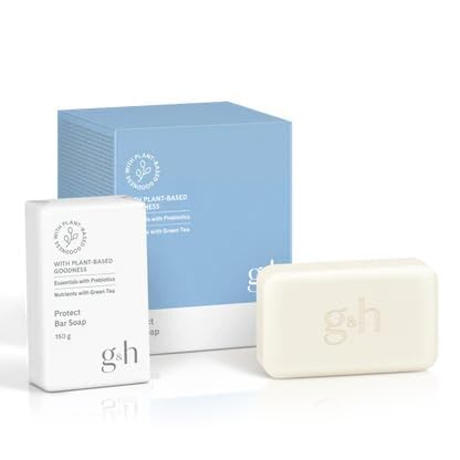 GH PROTECT bar soap close-up showing creamy lather for daily cleansing.