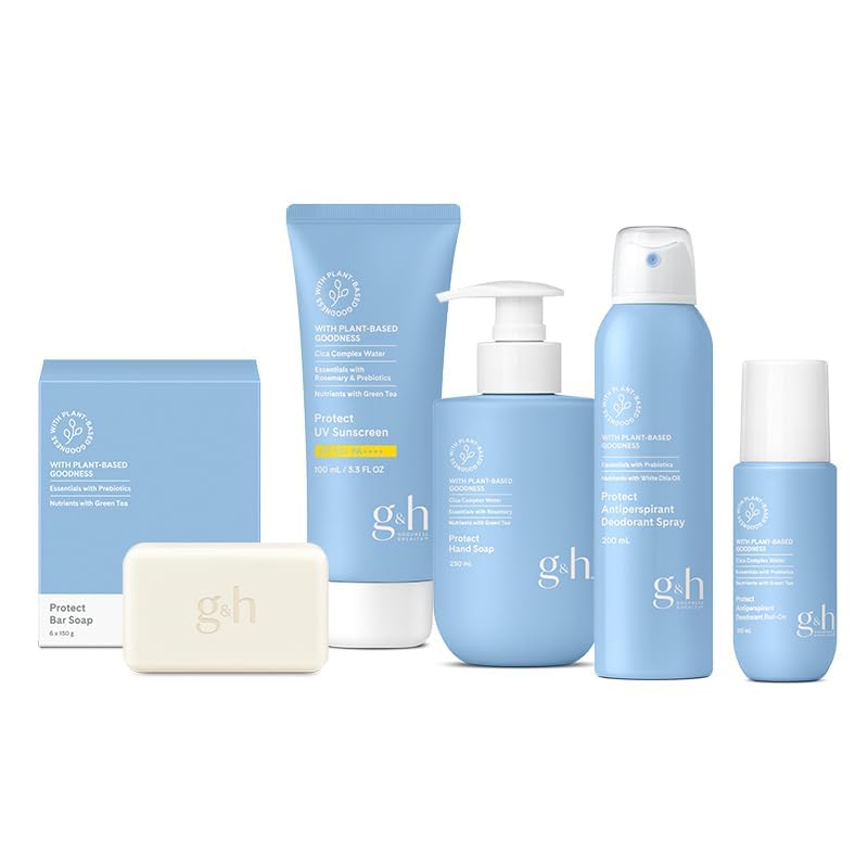 GH PROTECT bar soap hands washing demonstrates refreshing daily cleansing.