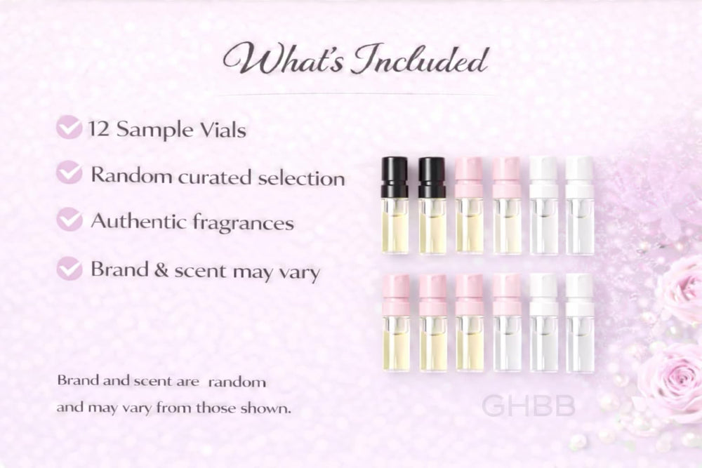 GHBB purse-friendly fragrance vials – convenient for quick reapplication anywhere.