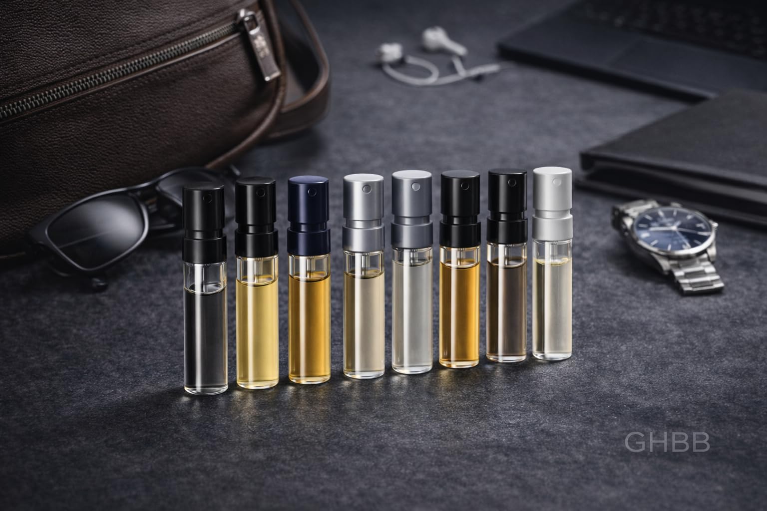 GHBB unboxing view with premium packaging and vials