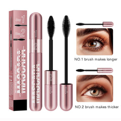 GHFCZOO 2-step mascara second brush building visible volume on lashes