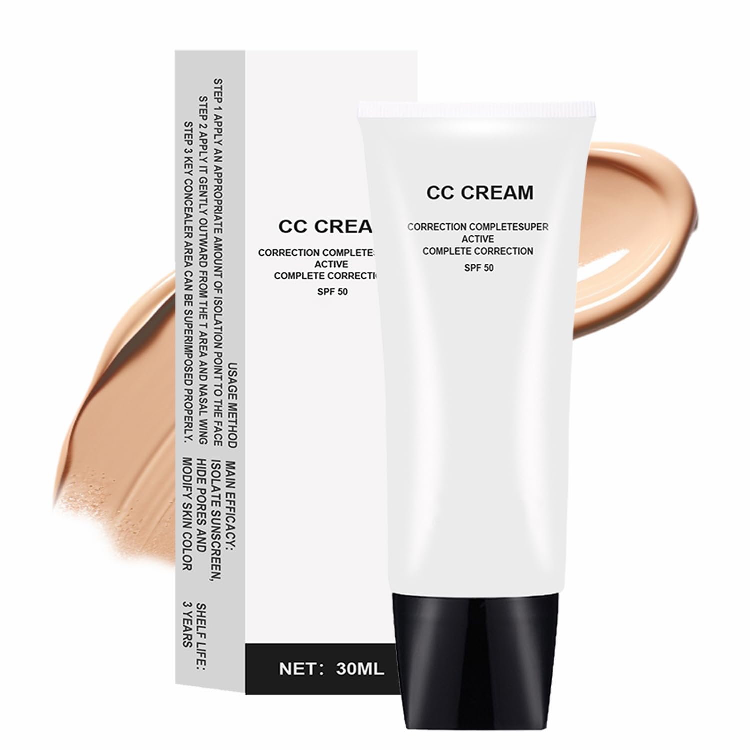 GHFCZOO CC Cream SPF 50 packaging for easy on-the-go touch-ups