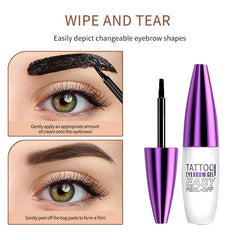 GHFCZOO brow tint in natural shade on brows for subtle depth.