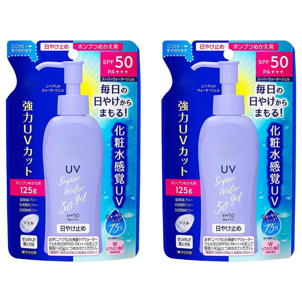 Ghibli sunscreen gel bottle pour shows light, water-like texture for daily protection.