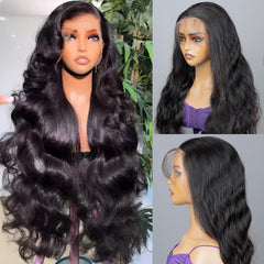 Ghios 210 density Brazilian virgin hair wig for fuller volume.