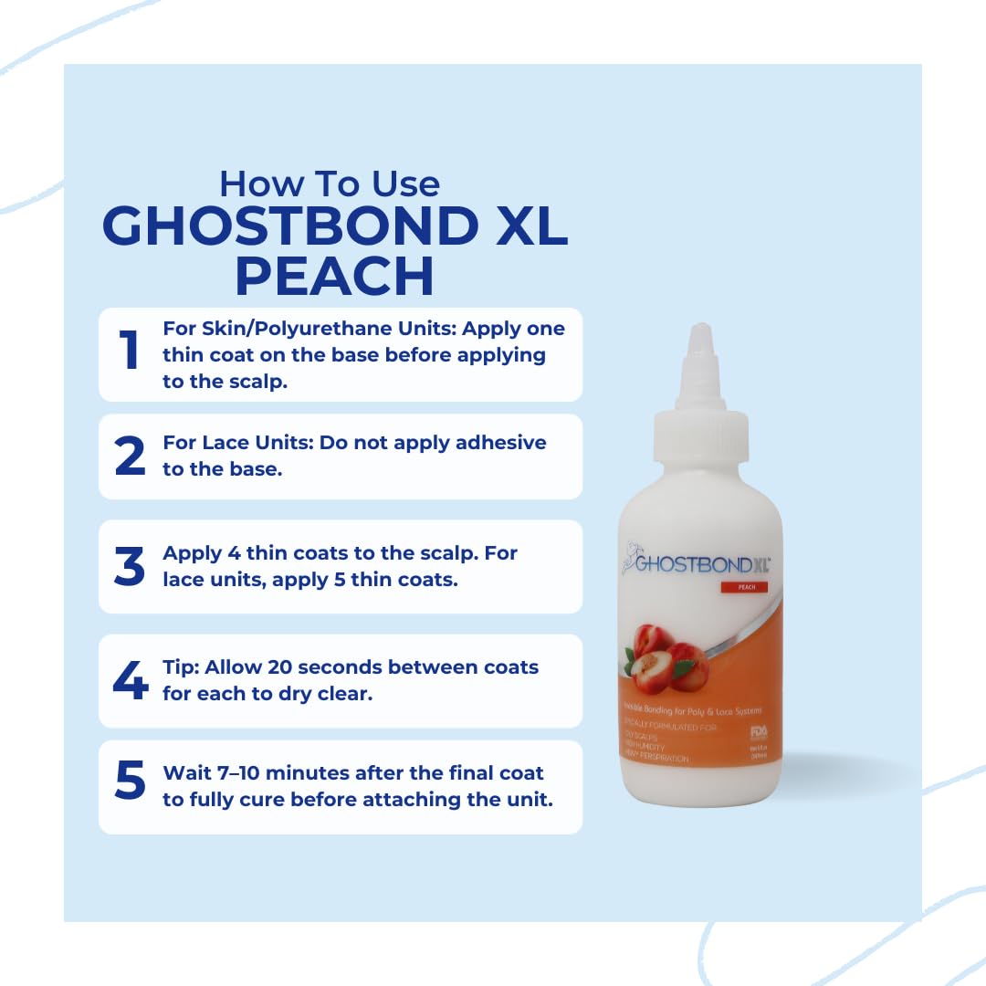 GhostBond XL Peach light hold and pleasant scent for easy styling.