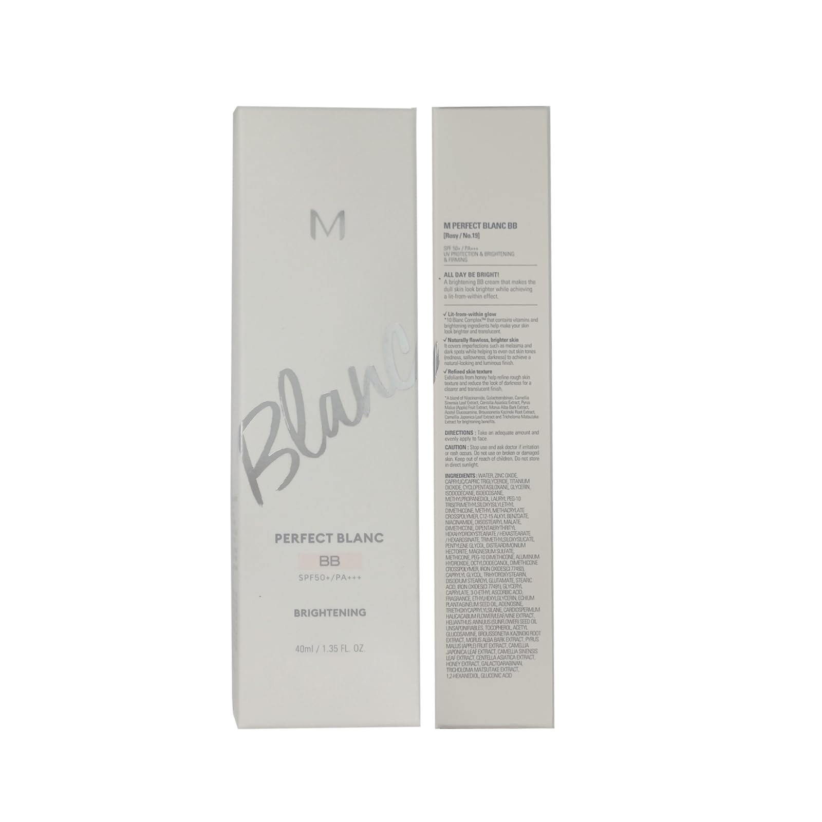 GIANANO Perfect Blanc No.19 Rosy shade tube shown for color reference and blending ease.