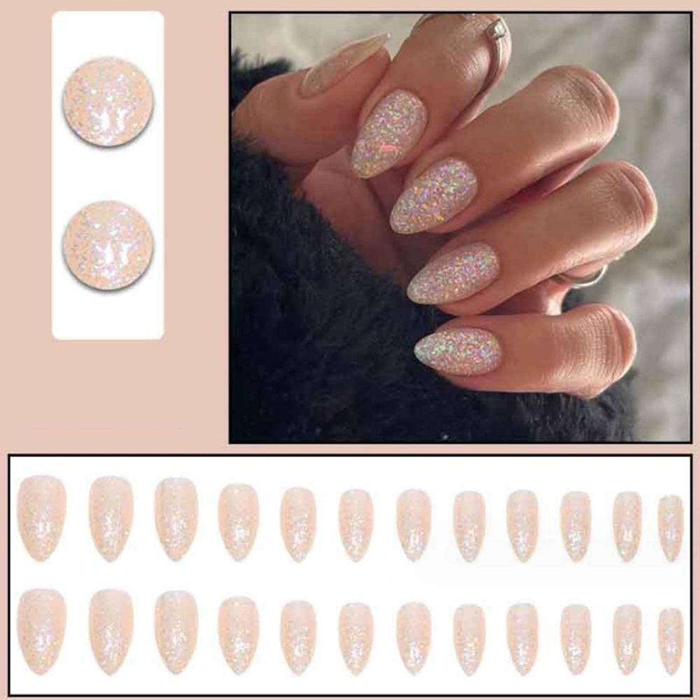 Gifiky bling detail close-up nails showing sparkle and design accents