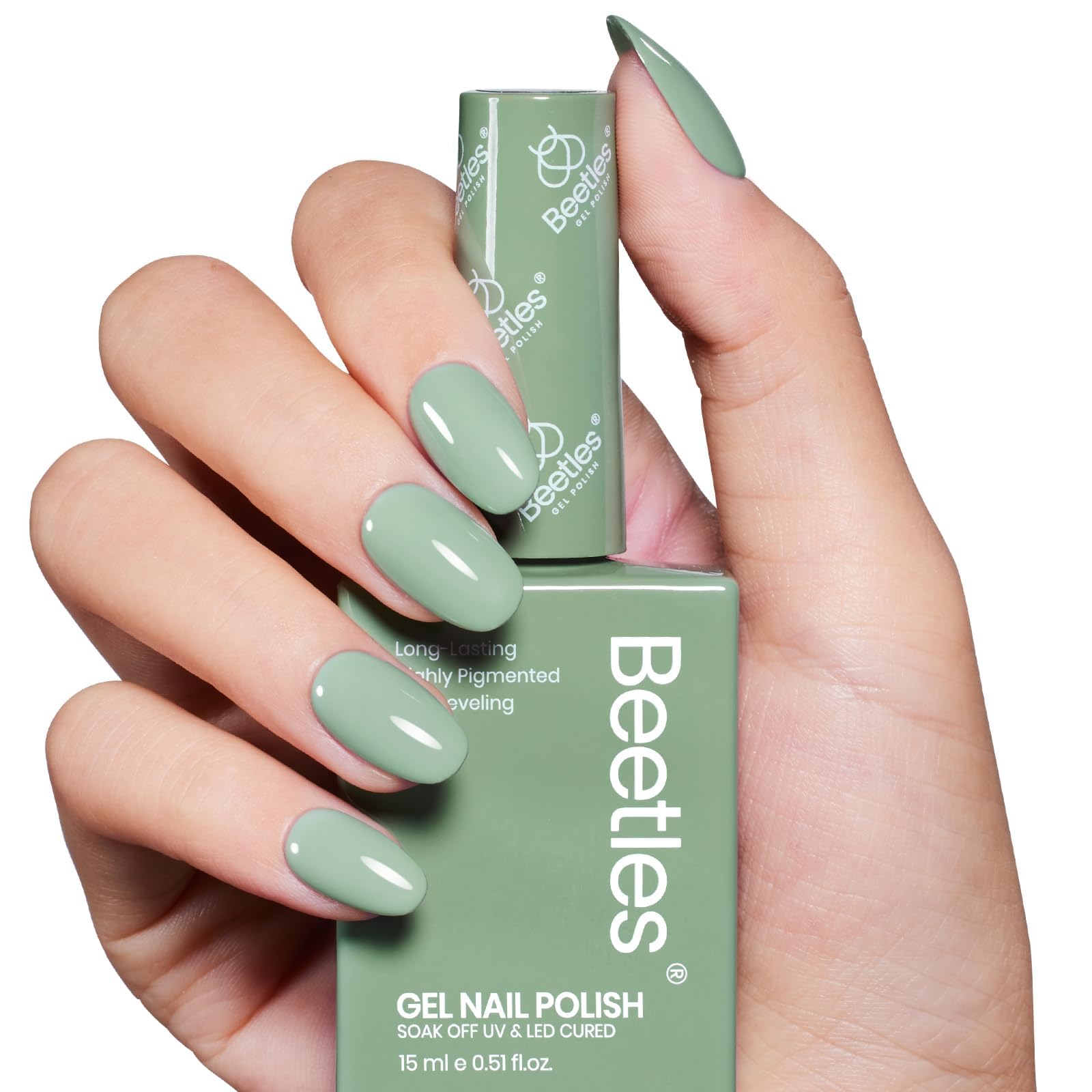 Gift-ready packaging for Beetles Sage Green set