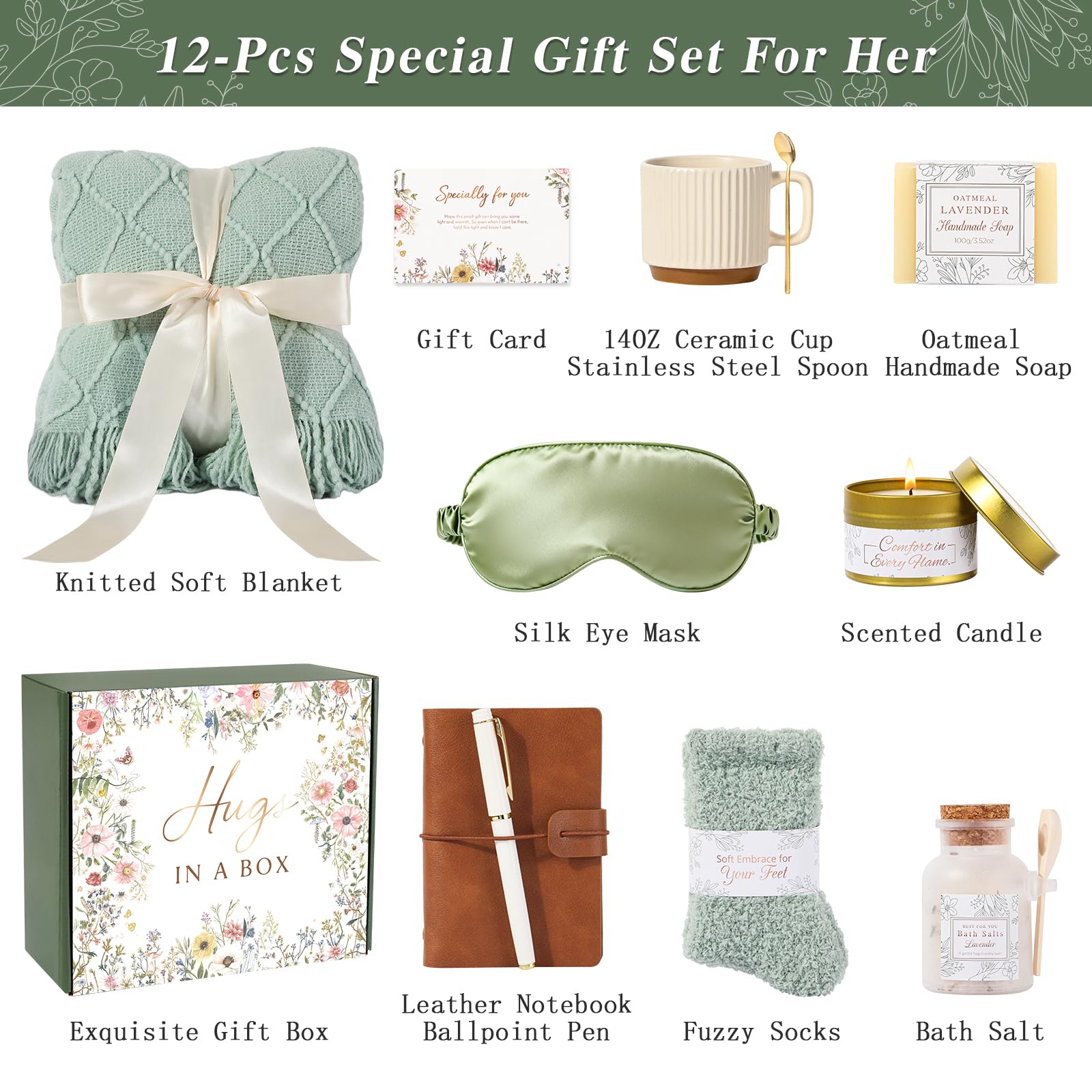 GIFTINBOX leather notebooks and cup set — practical touches to journal and sip.