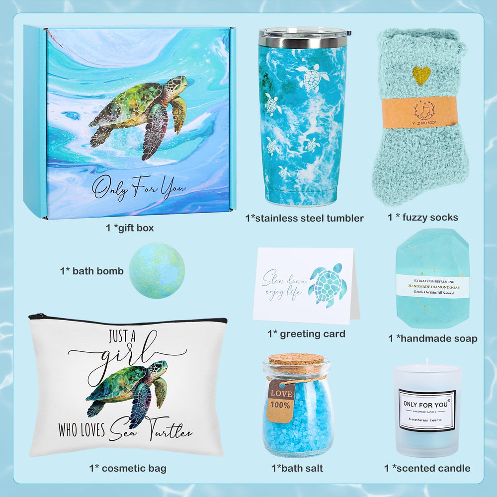 GiftPeak sea turtle fuzzy socks for cozy warmth and comfort.