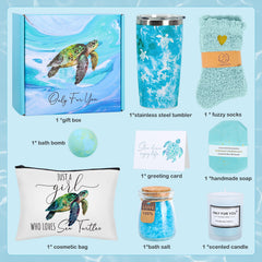 GiftPeak sea turtle fuzzy socks for cozy warmth and comfort.