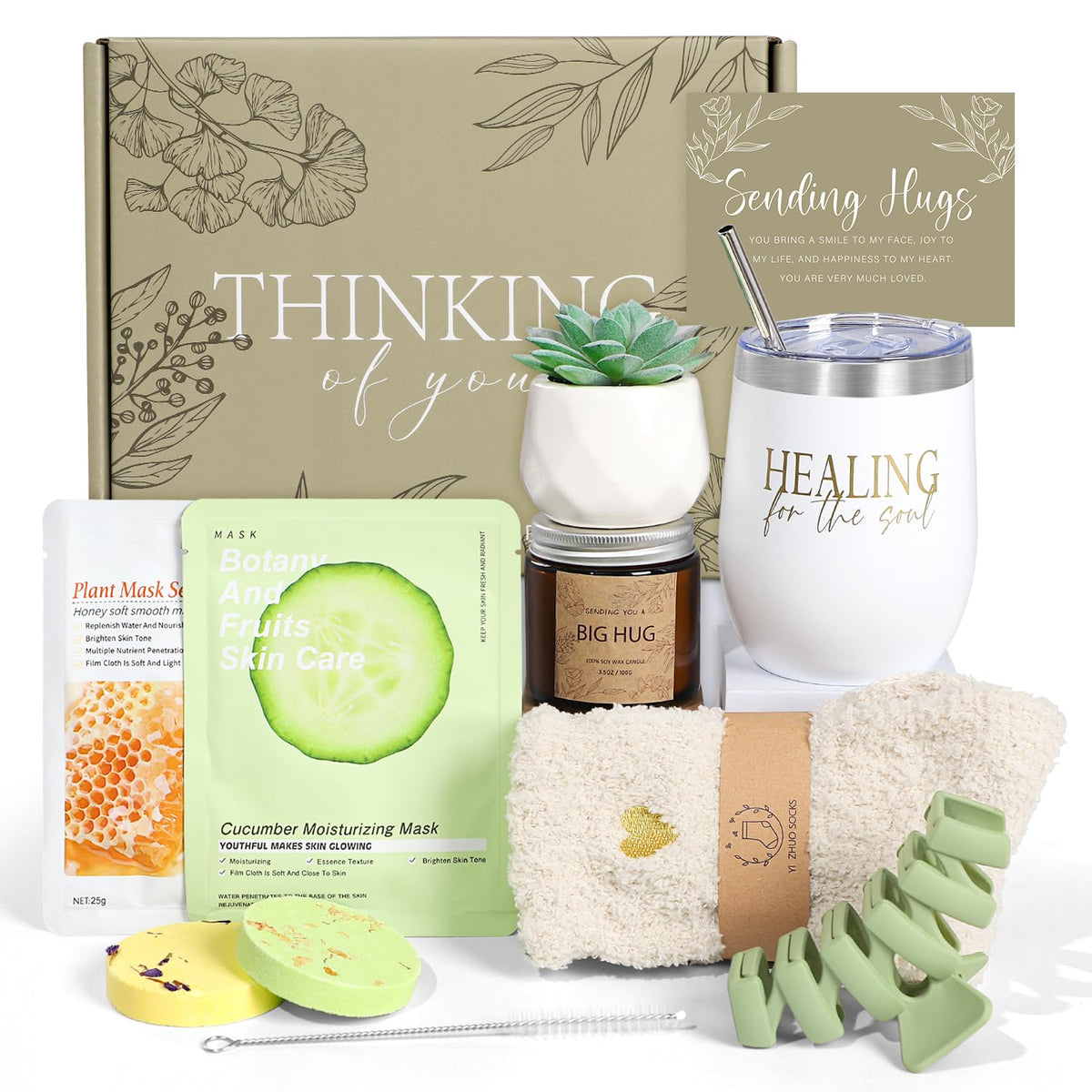GiftPeak Thinking of You care package tumbler; ideal for hydration on the go.