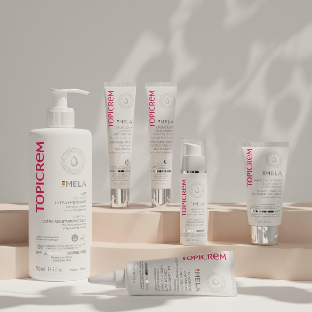 Topicrem Mela Unifying Milk SPF15 protection against UVA/UVB for daytime use