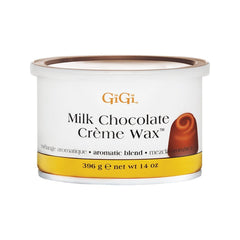 GiGi Milk Chocolate Creme Wax pack of 2 cans for smooth waxing sessions.