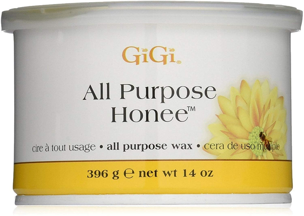 GIGI All Purpose Honee Wax 14 oz pack — versatile wax for salon-quality hair removal