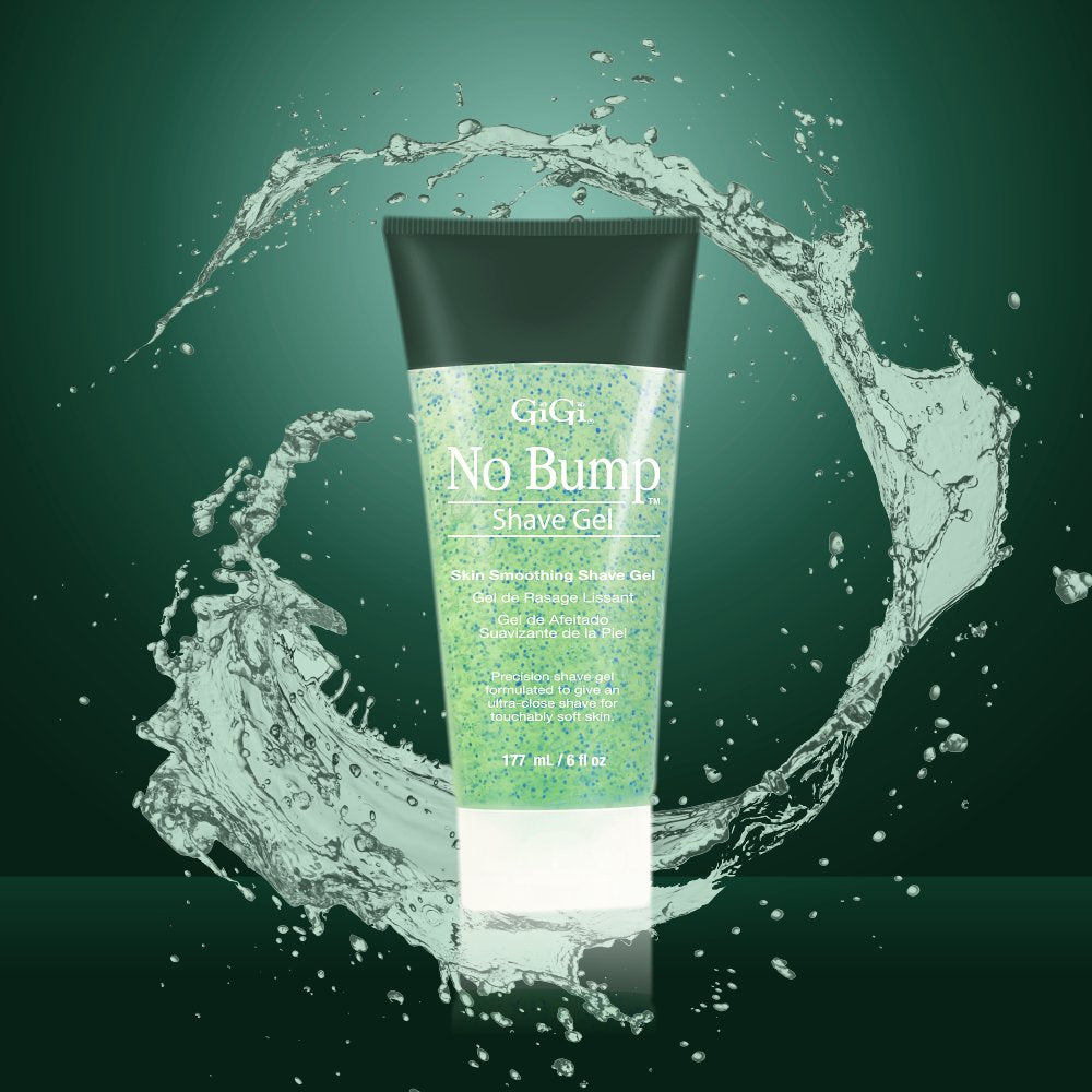 GIGI No Bump shave gel used on delicate areas for comfortable shave.