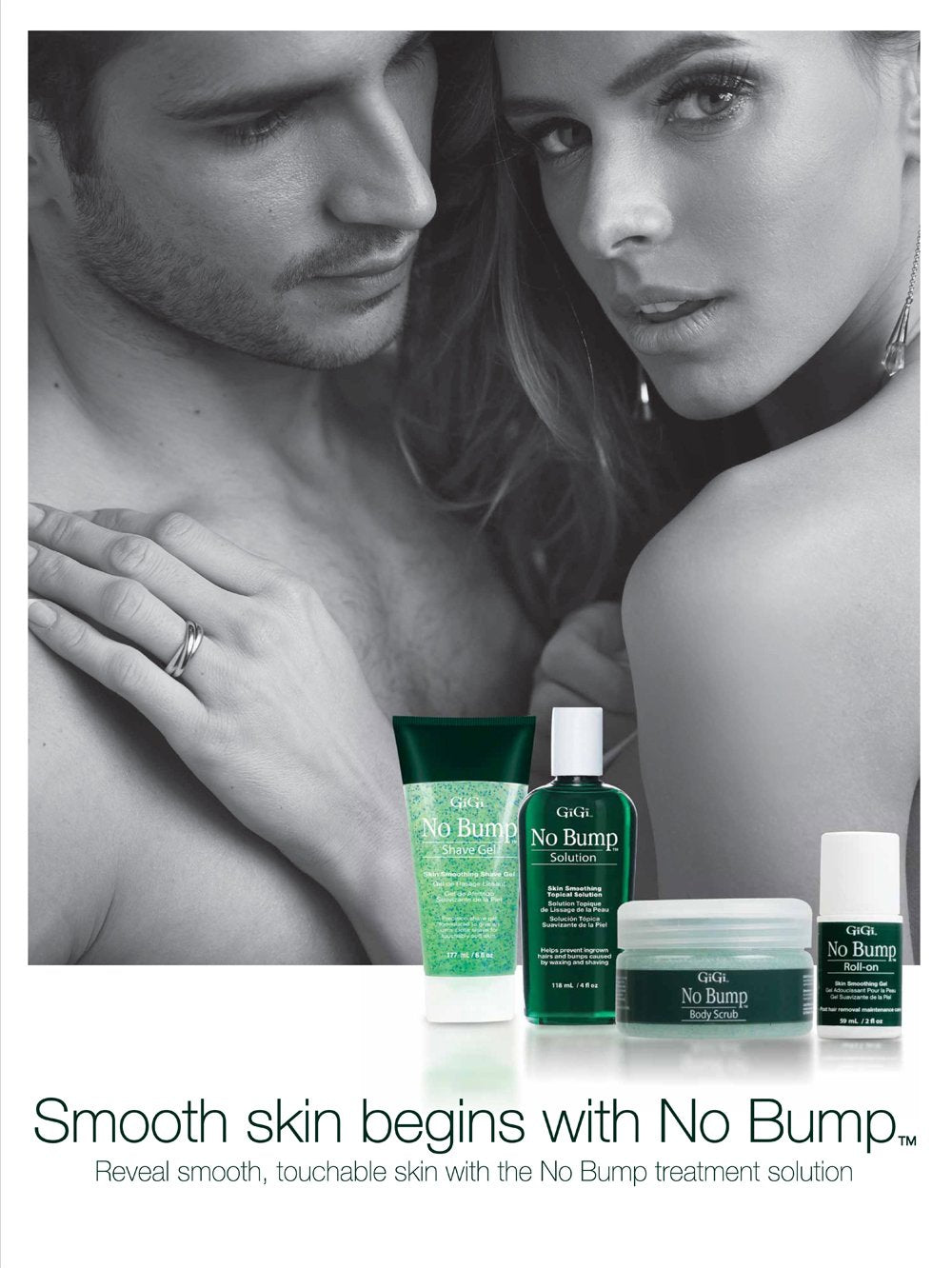 GIGI No Bump shave gel ingredients salicylic acid support pore cleansing.