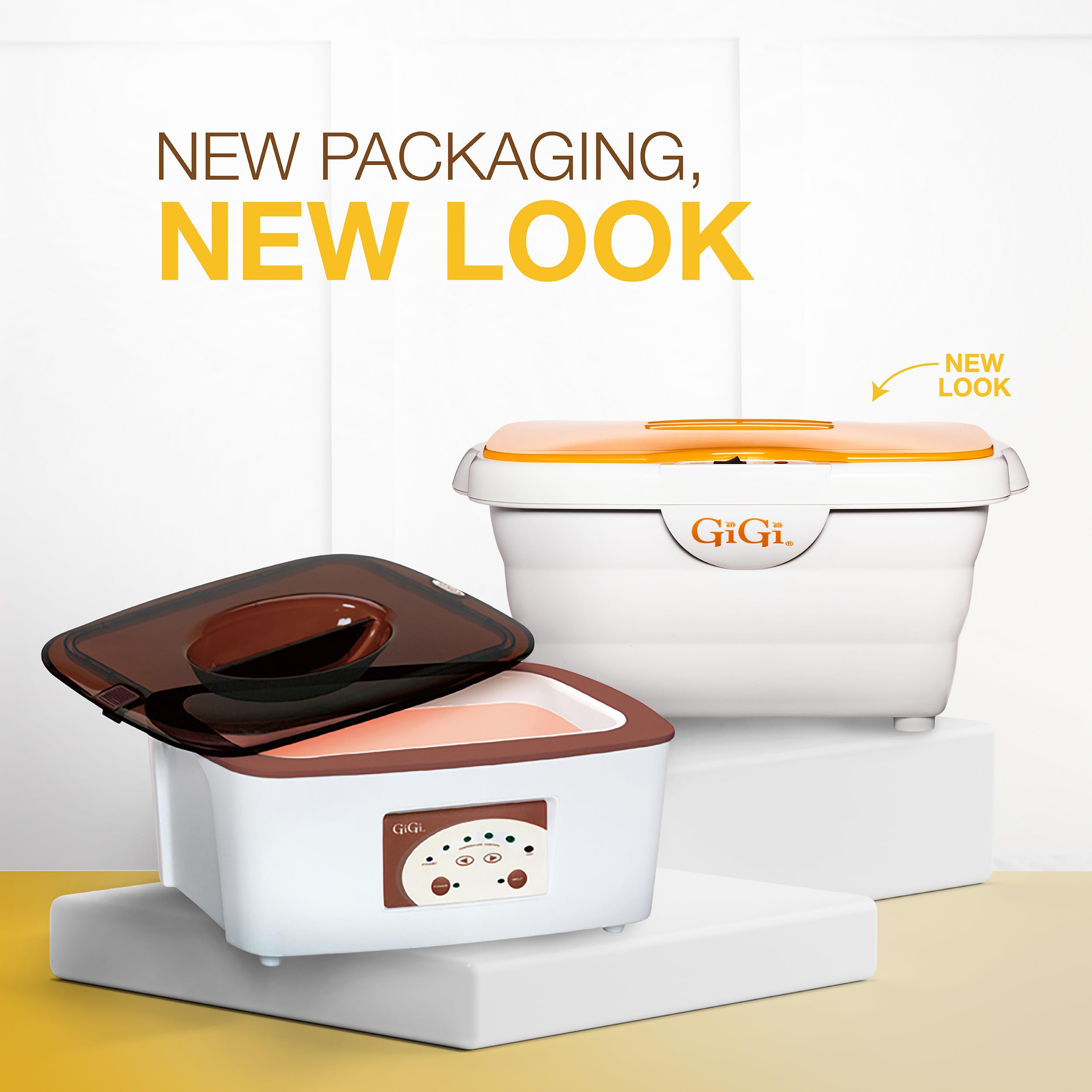GIGI paraffin wax warmer enables fast, spa-quality wax treatments.