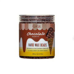 GIGI hard wax beads chocolate-scented 10oz ready for home waxing for smooth skin