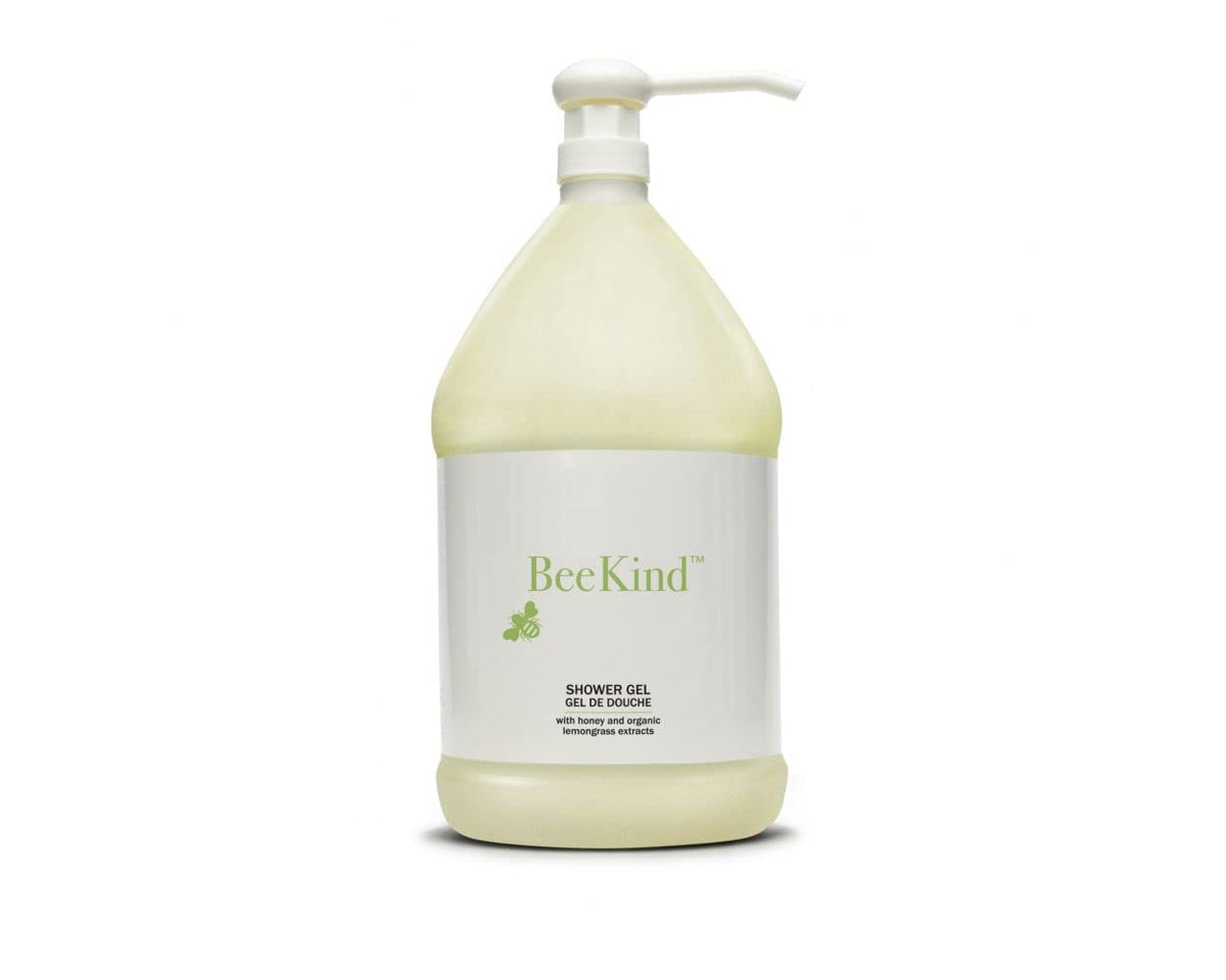 Gilchrist & Soames BeeKind shower gel 1gal pour bottle for refreshing, nourishing cleanse.