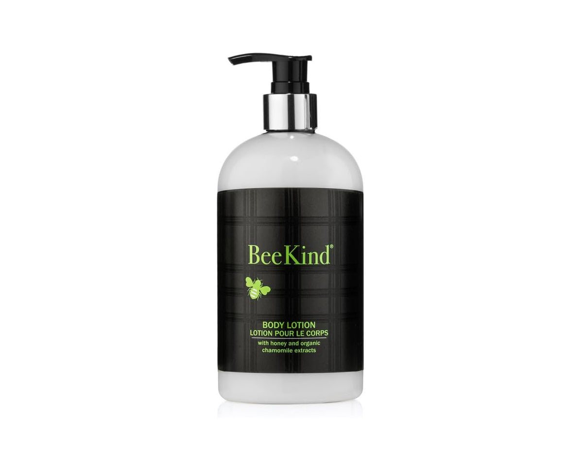 Gilchrist & Soames BeeKind lotion bottle front with honey lemon verbena scent and nourishing feel.