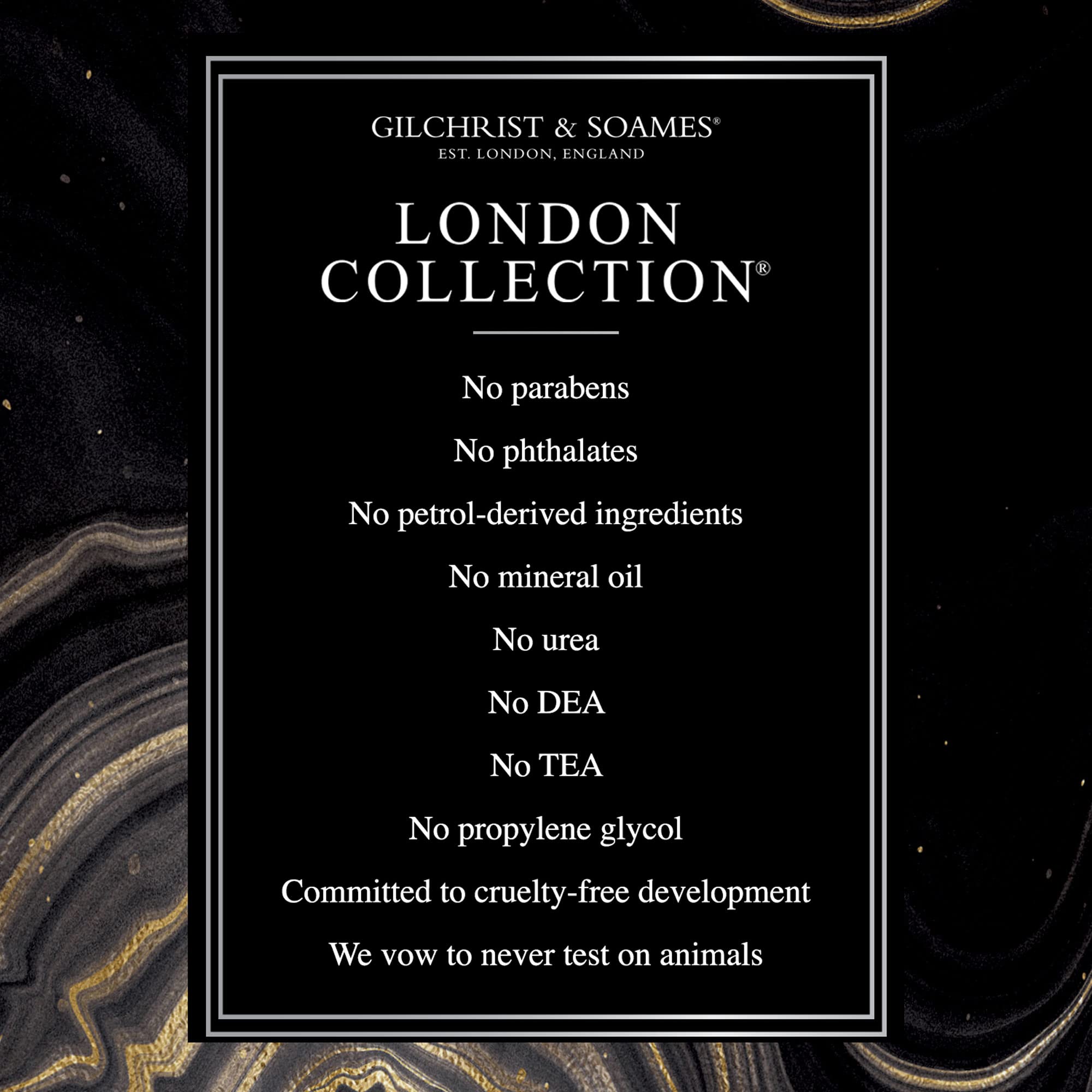 Close-up of London Body Lotion label highlighting fragrance notes