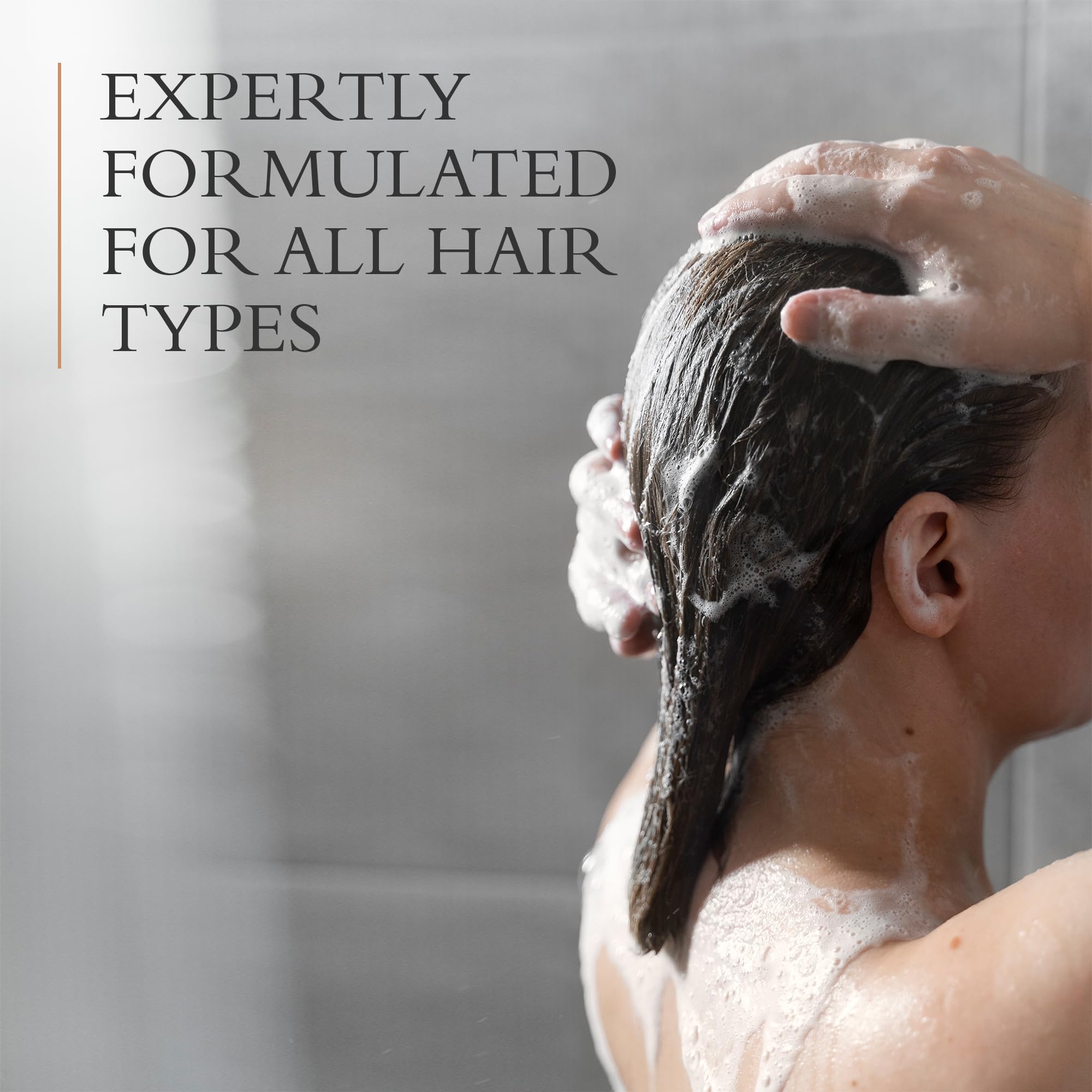 Gilchrist & Soames conditioner pump dispenses evenly for smooth, manageable styling.