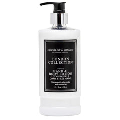 Gilchrist & Soames London Hand & Body Lotion pump bottle for easy daily moisturizing.