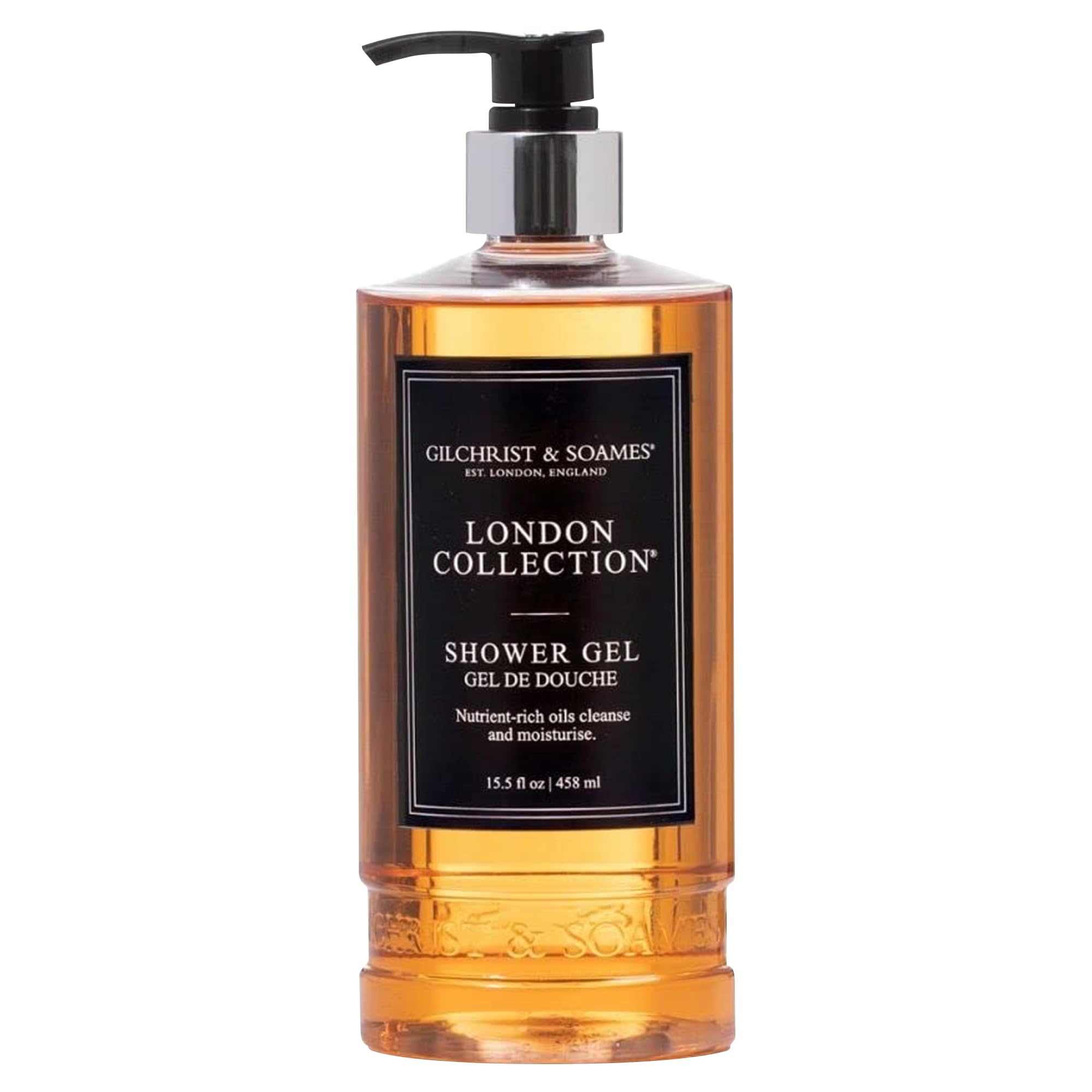 Gilchrist & Soames London Shower Gel bottle with crisp cleanse and refreshing scent.