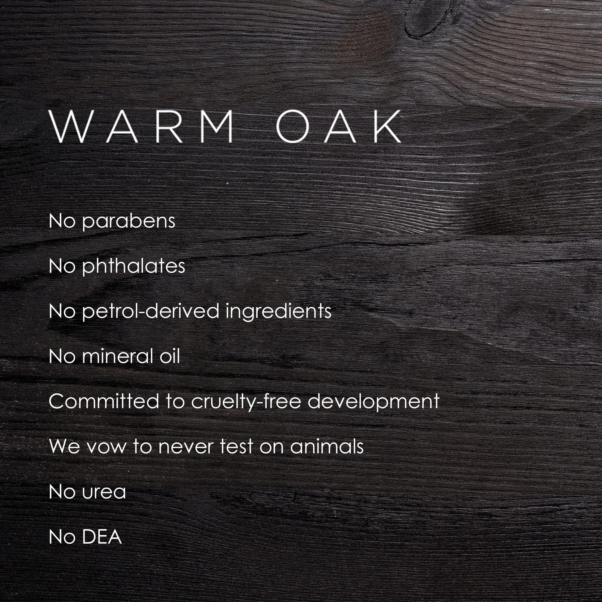 Creamy texture of Warm Oak lotion ready for skin absorption