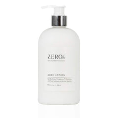 Gilchrist & Soames Zero% Collection Body Lotion bottle front, delivering lightweight hydration for all skin types.