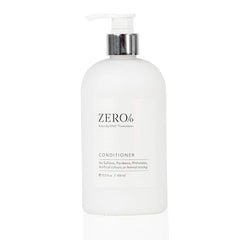 Gilchrist & Soames Zero% conditioner bottle showcases a sleek design for all hair types.