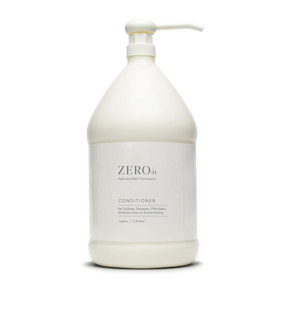 Gilchrist & Soames Zero% conditioner bottle front with fresh, all-hair-friendly design