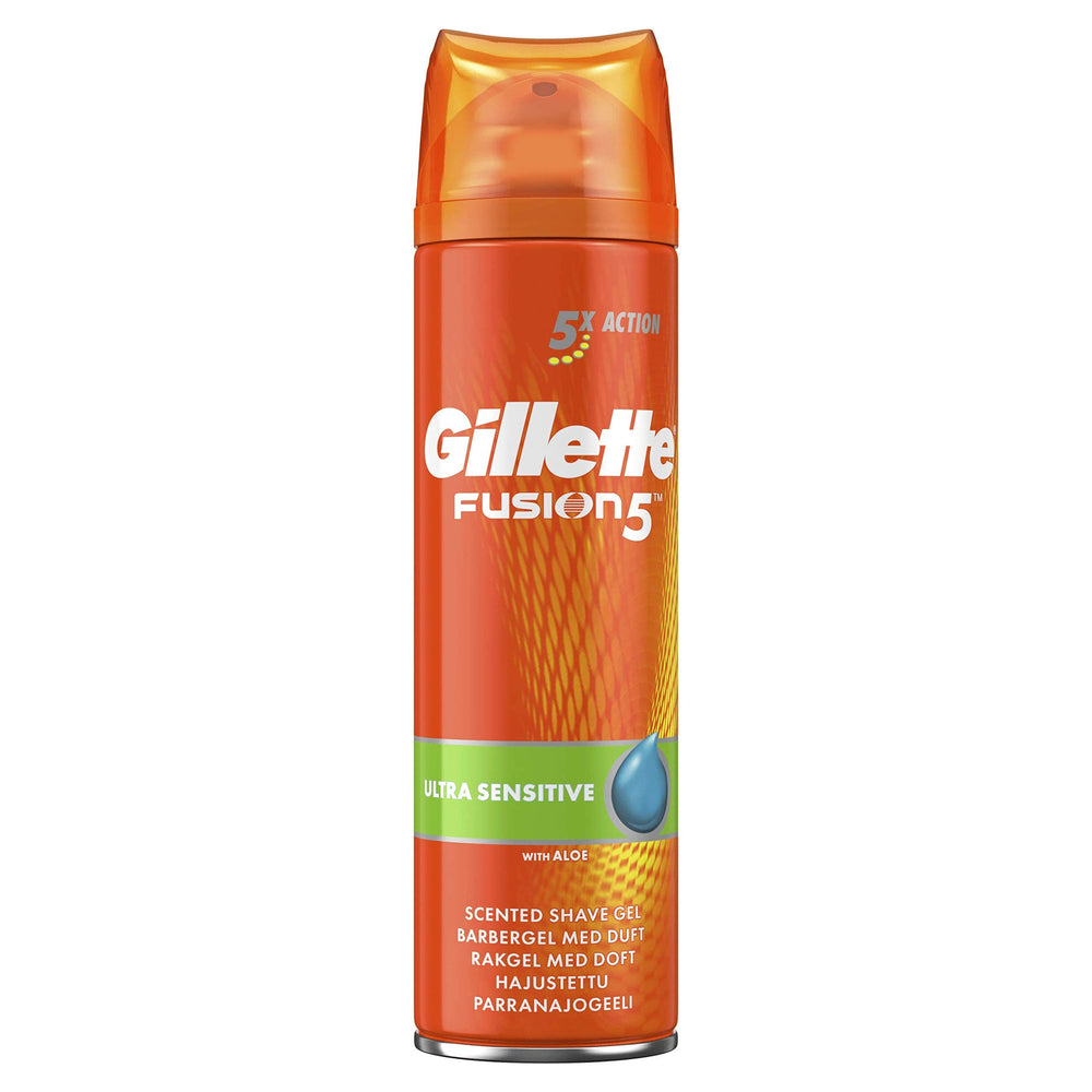 Close view of smooth razor glide over skin with gel