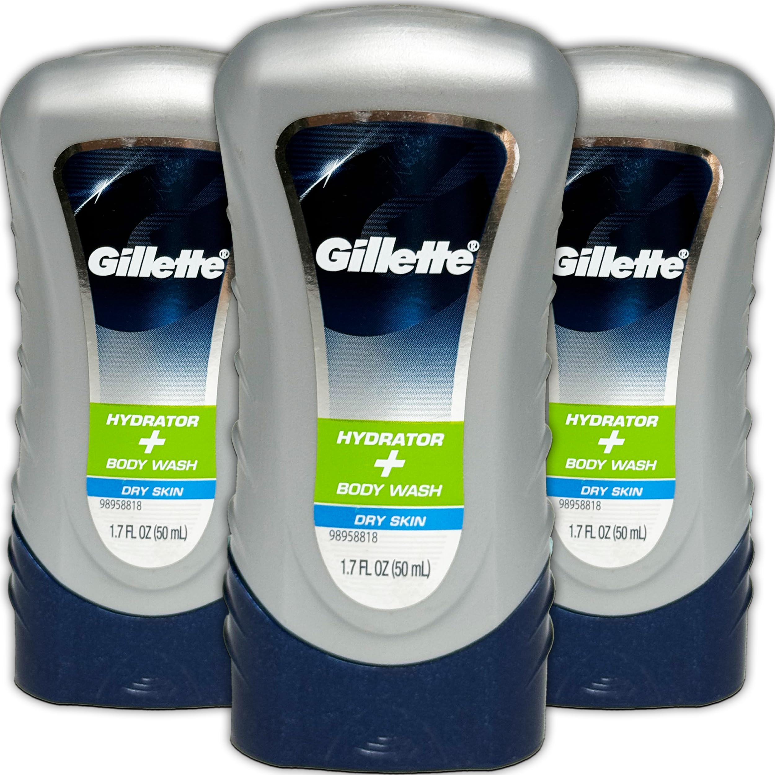Gillette Hydrator Body Wash 3-pack keeps skin soft and hydrated after workouts.