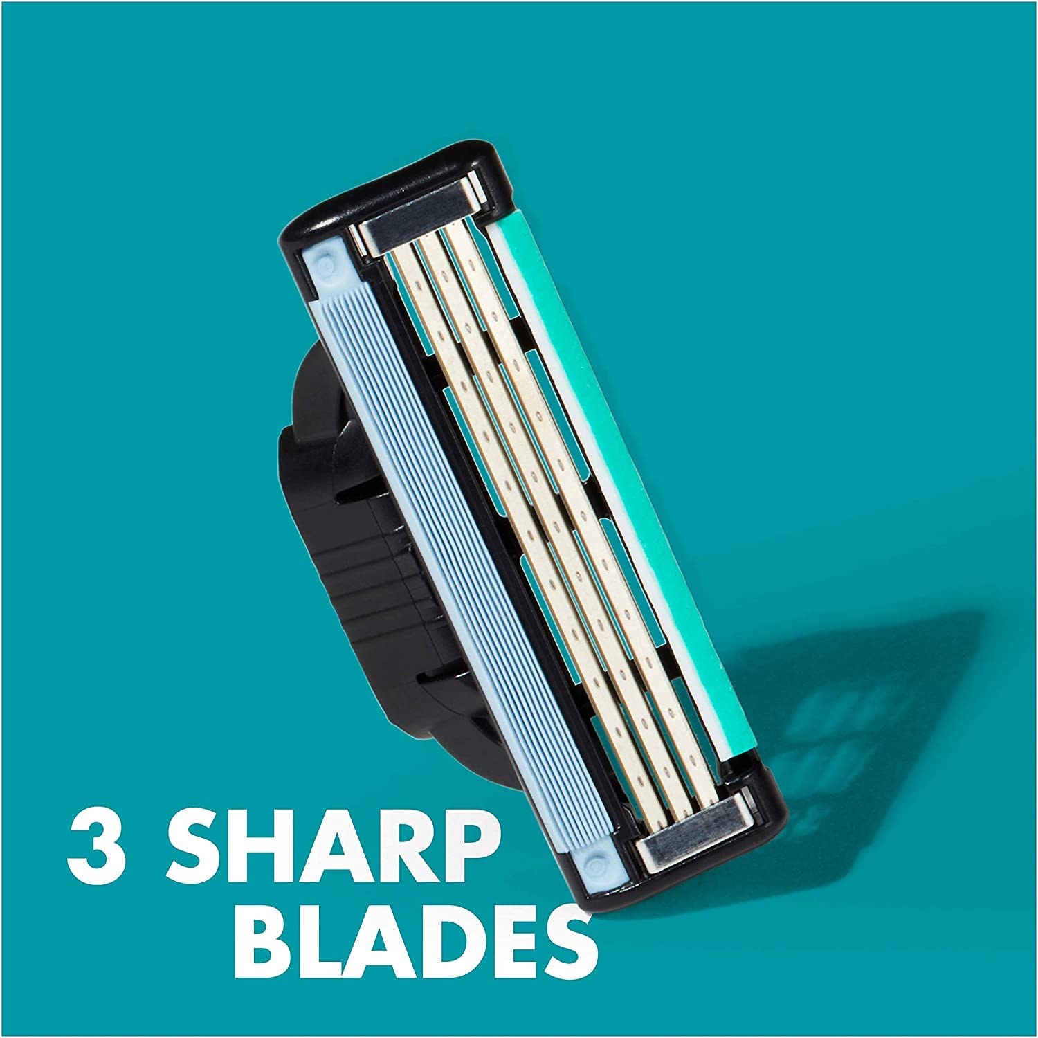 Gillette Mach3 enhanced Lubrastrip for improved glide during use