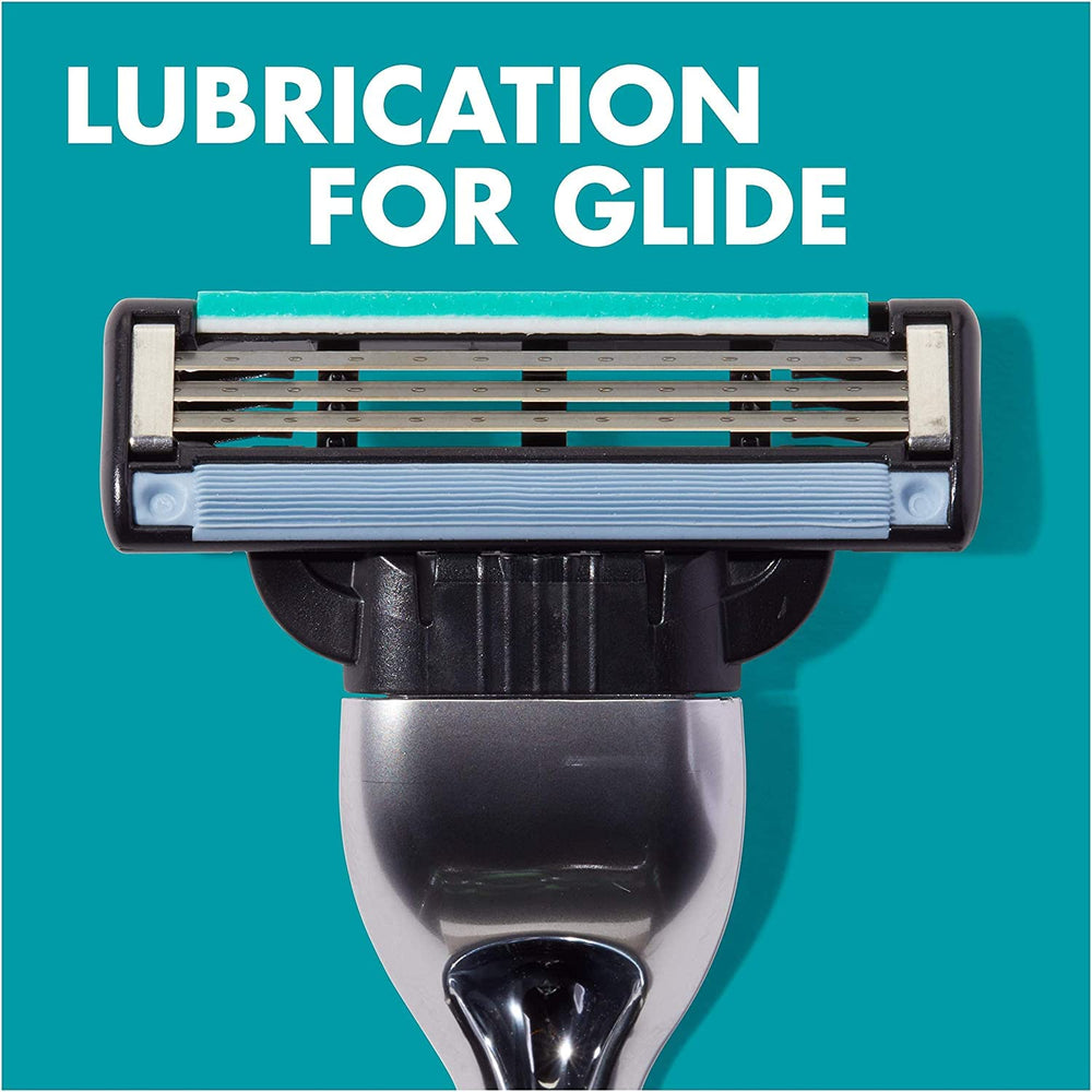 Gillette Mach3 soft micro fins prepared skin for comfortable shaving