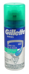 Close-up of Gillette Series gel bottle with light fragrance