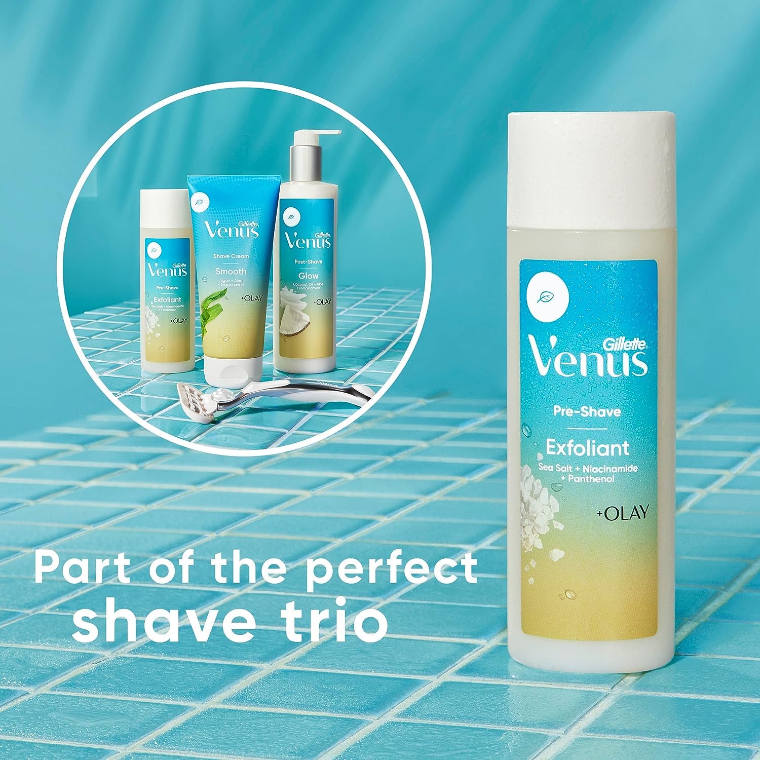 Packaging highlights 6.7 oz size and sea-inspired scent