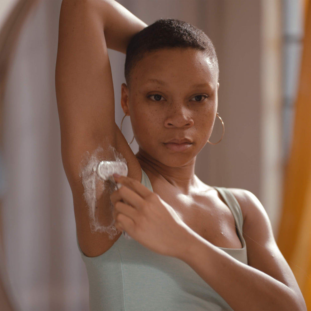 Product shows glide during razor pass with Venus razor