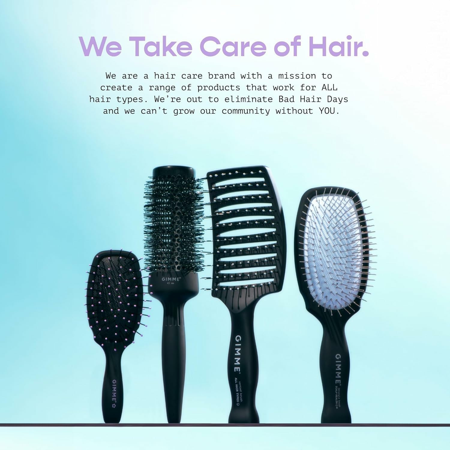 GIMME Beauty Round Brush offers easy glide for quick, salon-like finishes