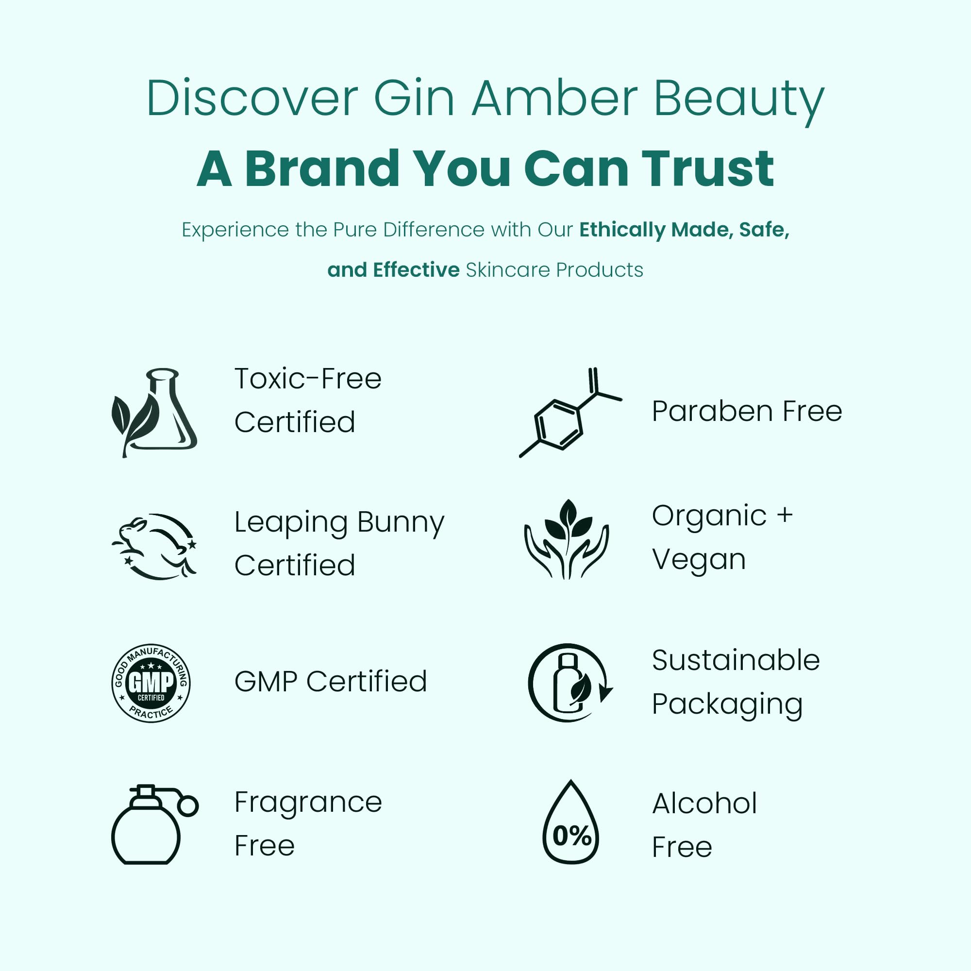 Gin Amber Beauty cream on finger demonstrates easy, non-greasy application