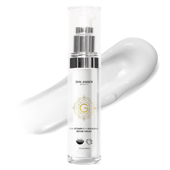 Gin Amber Beauty vitamin c 10 percent squalane cream bottle for brightening skin