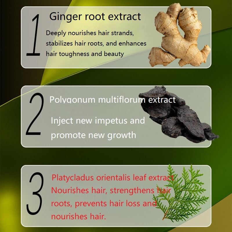 Ginaday ginger shampoo side-view bottle, ergonomic design for easy application.