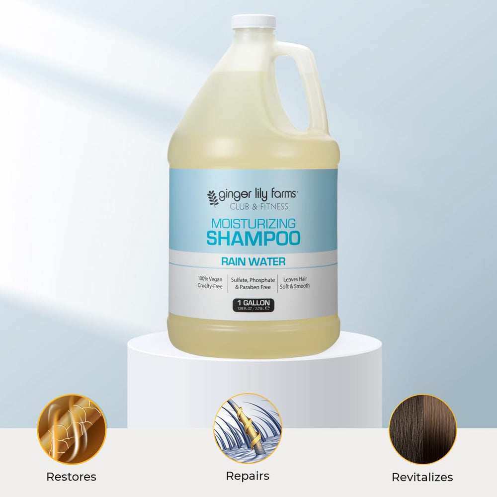 Ginger Lily Farms 1 gallon refill packaging for eco-friendly lockers and salons