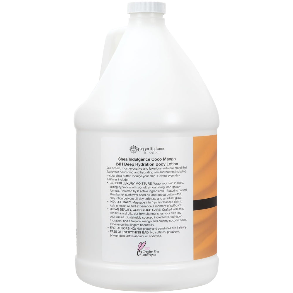 Ginger Lily Farms Shea Indulgence 24h hydration ritual for dry skin.