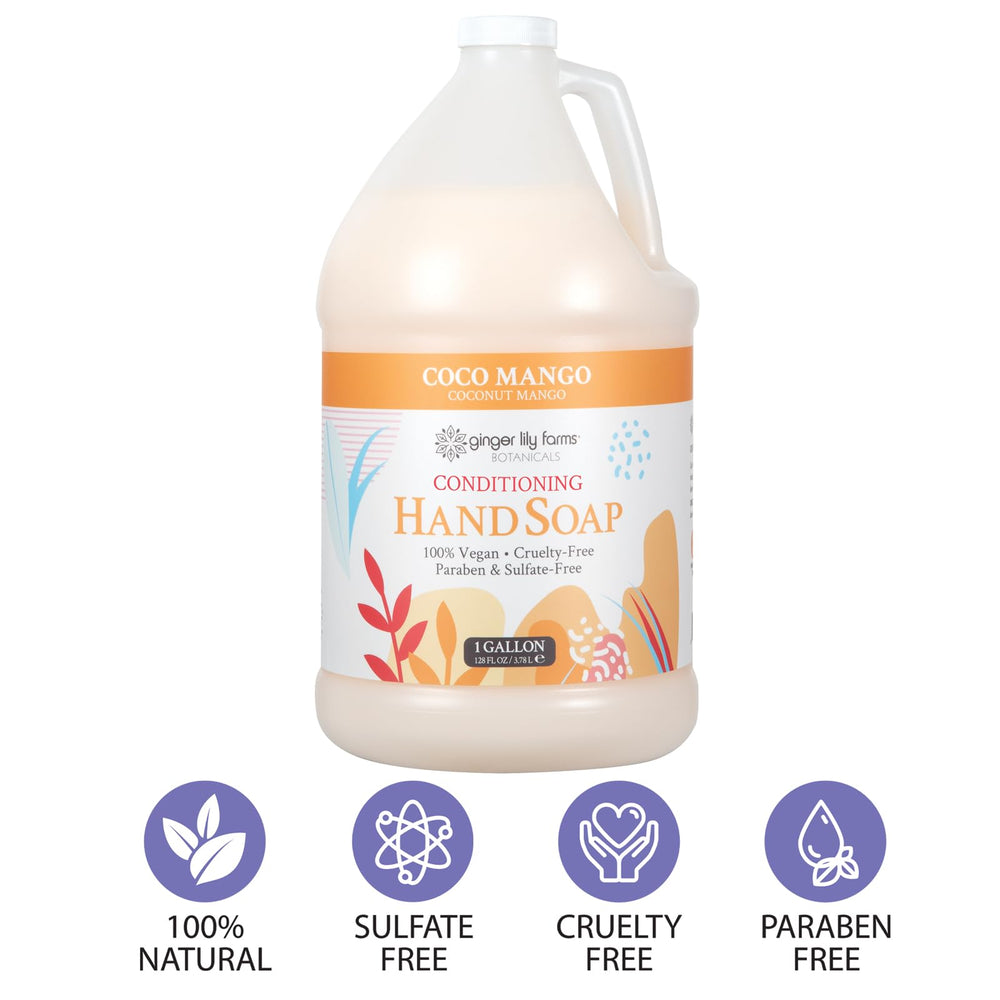 Aloe vera and flaxseed ingredients highlighted on the Ginger Lily Farms Botanicals label.