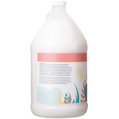 Ginger Lily Farms Champagne Mimosa conditioner on a backbar for easy refills and use.
