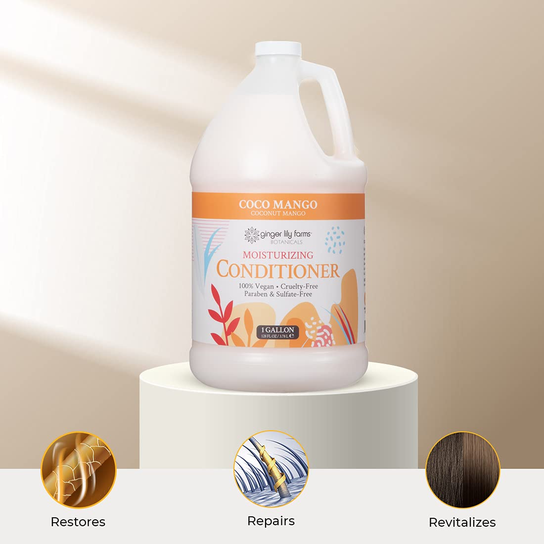Ginger Lily Farms Botanicals Coco Mango refill-pack reduces plastic waste.